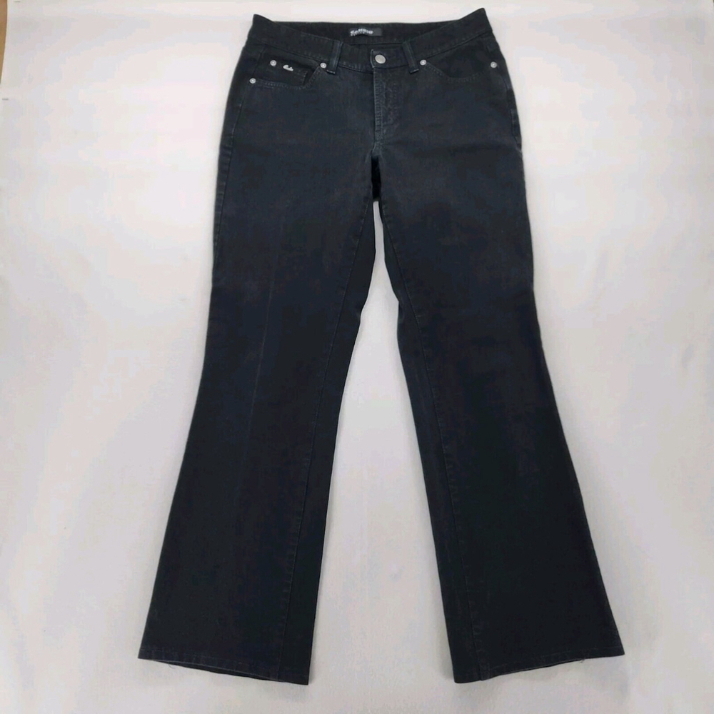 Cambio Black Flare Jeans - Wide Leg Denim